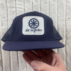 Reynolds USA Cap "Air Logistics" Company Logo Snapback Hat VTG 80's
